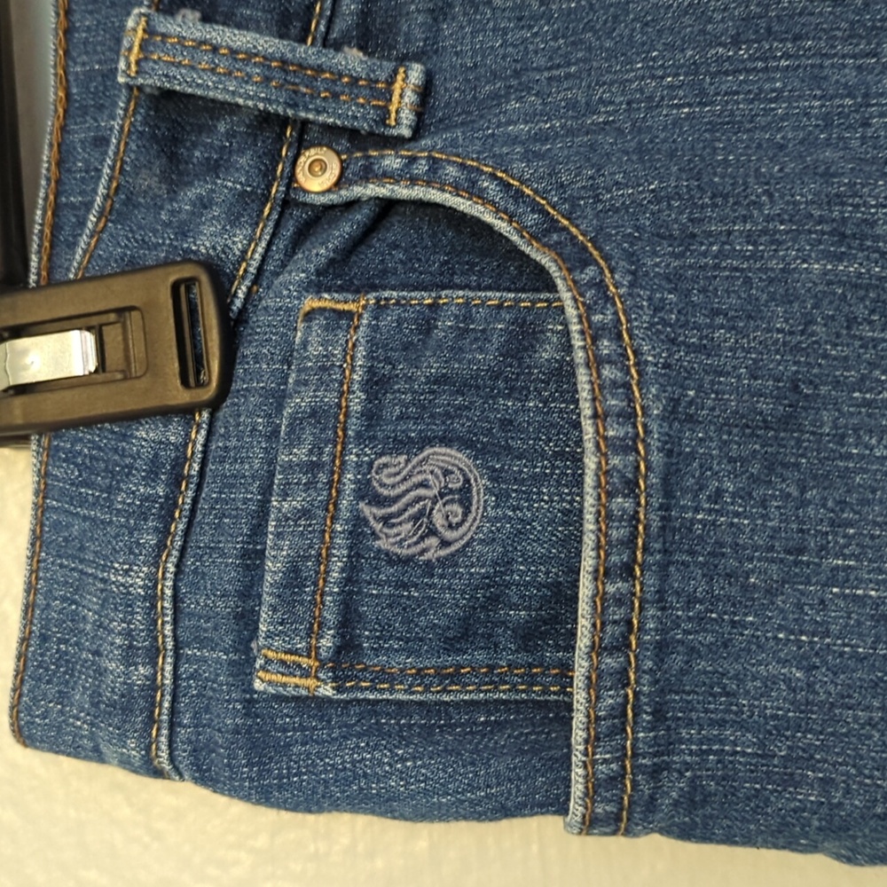 Gloria Vanderbilt Amanda Skimmer Denim Jeans Capri Pants Size 16 - Picture 3 of 9